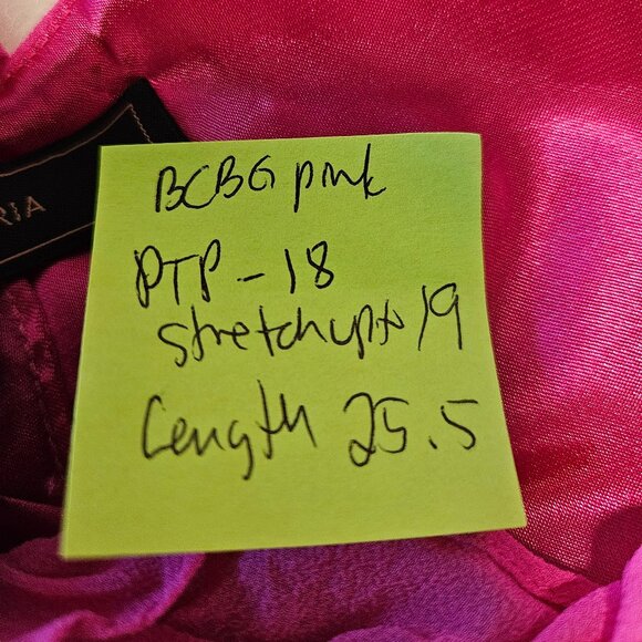 BCBG MAXAZRIA Hot Pink Ruffled mini dress size 6 - Picture 5 of 15